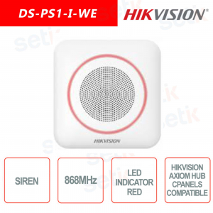 Sirène d'alarme WiFi 868 MHz - Led rouge - Hikvision Axiom Pro