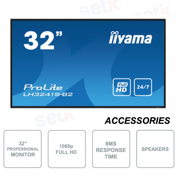 LH3241S-B2 - Iiyama - 32 Inch Monitor - FullHD 1080p - Professional - For 24-7 use