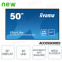 Moniteur d'affichage professionnel VA IIYAMA Prolite 50 pouces UHD 4K