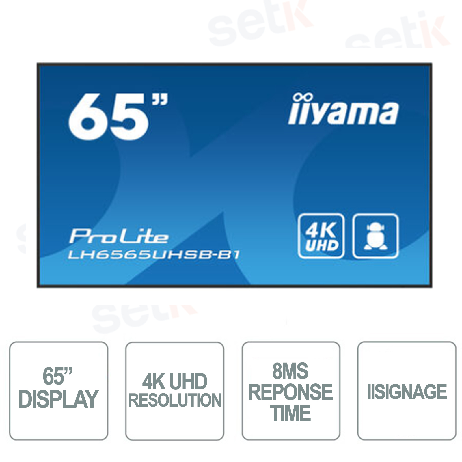 LH6565UHSB-B1 - 4K Monitor 65 Inch 4K UHD Display - With Speakers ...