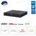 32 channel IP PoE ONVIF® NVR - Up to 16MP - 16 PoE ports - 4HDD - Artificial intelligence - Audio - Alarm - Dahua