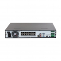 NVR 32 canali IP PoE ONVIF® - Fino a 16MP - 16 porte PoE - 4HDD - Intelligenza artificiale - Audio - Allarme - Dahua