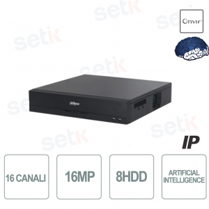 copy of NVR IP 16 Canales H.265 4K 8MP 200Mbps 8HDD Dahua