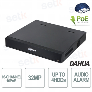 copy of IP NVR 8 Channels Onvif PoE 32MP 4K Network Recorder AI 384Mbps 2HDD WizSense EI Dahua