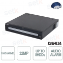 NVR IP 16 Canali Onvif 32MP Registratore di Rete AI 512Mbps 2U 8HDDs WizSense - Dahua