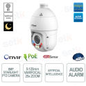 POE ONVIF PTZ 8MP IP camera - 25x zoom 5-125mm - Artificial intelligence - IR 100m