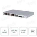 Switch Managed Gigabit - 36 porte - 24 SFP - 8RJ45 - 4SFP+ - Dahua