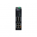 Switch réseau renforcé géré 8 ports 4 ports PoE - Dahua