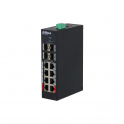 12 Port-verwalteter, gehärteter Netzwerk-Switch 8 PoE-Ports – Dahua