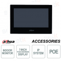 Postazione interna IP Dahua Monitor TFT 7 Pollici Touch PoE MicroSD - Colore Nero