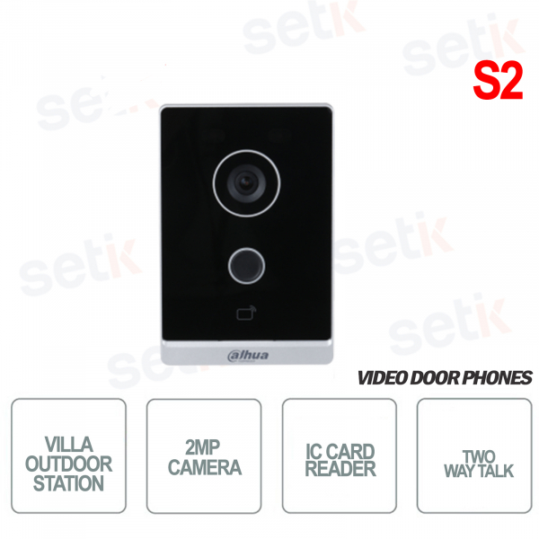 Drahtlose WIFI-Außenstation mit 2-MP-Kamera und IC – Audio – S2 – Dahua-Lesegerät