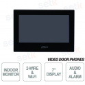 Postazione interna 2 Fili e WIFI Dahua Monitor SIP 7 Pollici Touch Nera
