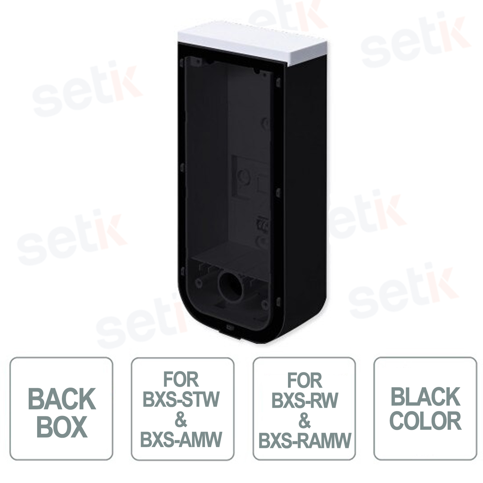 BXS BACK BOX (BL) - Scatola posteriore nero per BXS-STW, BXS-AMW, BXS ...