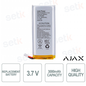 Batería de repuesto Ajax para 38236.01.BL1 / 38246.01.BL1 / 38238.40.BL1 / 38244.40.BL1