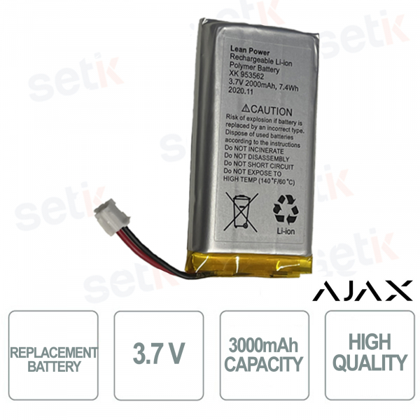 copy of Batterie de remplacement Ajax pour 38236.01.BL1 / 38246.01.BL1 / 38238.40.BL1 / 38244.40.BL1