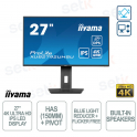 Moniteur LED IPS - 4K Ultra HD - 27 pouces - 4 ms - DPS - Hauteur et rotation réglables