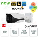 Dahua 4K HDCVI Starlight Camera with WDR, 40m IR, and Integrated Audio