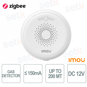 Capteur de gaz Imou, protocole Zigbee 2,4 GHz, 12 V CC