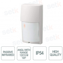 Rilevatore PIR da esterno filiare IP54 12×15 m angolo 120° | Sensore antifurto professionale - OP­TEX