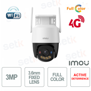 Cruiser SC Wireless IP 4G 3MP 2K Full Color 3.6mm PT and WI-FI Camera - Imou