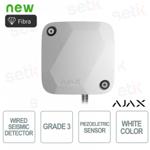 Superior SeismoProtect G3 Fibre White Seismic Sensor with Accelerometer and Anti-Sabotage Protection - Ajax