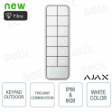 Superior KeyPad Outdoor Fibra Bianco Tastiera Cablata IP66 IK08 con Autenticazione Multipla e Protezione Antisabotaggio - Ajax
