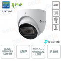 Caméra dôme extérieure TP Link InSight S445ZI ViGi 4MP 2,7-13,5 mm, vision nocturne, IP67 et IK10