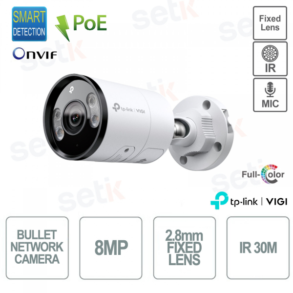 TP Link InSight S385(2.8mm) ViGi 8MP 2.8mm External Full Color Night Vision Bullet Camera