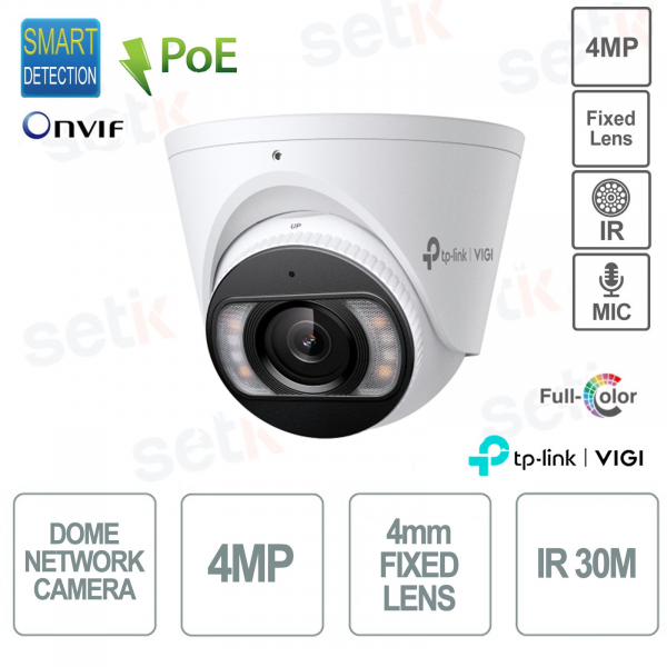 Caméra dôme extérieure couleur à vision nocturne TP Link InSight S445 (4 mm) ViGi 4 MP 4 mm