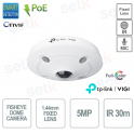 Fisheye Dome Camera TP Link InSight S655I ViGi 5MP 1.44mm 360° Coverage Night Vision IP67 & IK10