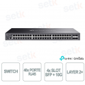 Commutateur Gigabit 48 ports TP-Link Omada SG3452X et 4 emplacements SFP+ 10G - L2+ géré