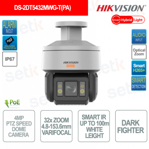 4MP IP POE Speed Dome Camera - 32x zoom 4.8-153.6mm - Video Analysis - IR100m
