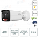 AI Lite IP ONVIF® PoE 4MP 2.7-13.5mm WizSense Bullet Camera - Dahua
