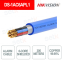 DS-1AC6APL1 Alarm Cable - Category 6-Core - 305 Meters - COPPER 99.95% - HIKVISION