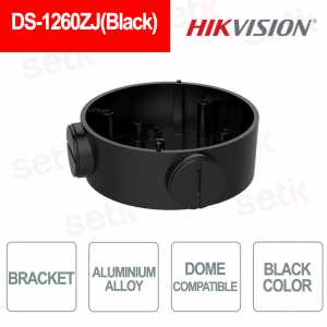 Support en alliage d'aluminium pour caméras Bullet - Couleur noire - HIKVISION