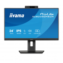 Monitor iiyama prolite 24" IPS led webcam e microfono - 100Hz - Has (150mm) + Pivot (rotazione entrambi i lati)