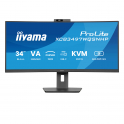 Monitor Curvo Prolite 34 Pollici FULL HD 0.4ms KVM Switch - USB-C Dock - Webcam - IIYAMA