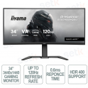 Moniteur Black Hawk™ 34 pouces incurvé 1500R Ultra Wide UWQHD 3440 x 1440 120 Hz Freesync™ Premium Pro PBP