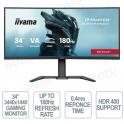 RED EAGLE™ Monitor 34 Pollici Curvo 1500R Ultra Wide UWQHD 3440x1440 120Hz Freesync™ Premium Pro PBP