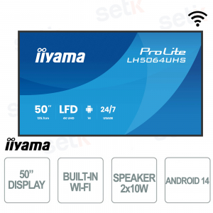 Iiyama 50 inch 4K UHD 60Hz 6.5ms response time monitor