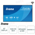 IIYAMA 65 inch iiSignage Monitor - 3840 x 2160 4K UHD - 6.5ms - WIFI - 24/7 Operation - Android 14