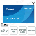 Iiyama - 75 inch VA Monitor - 4K UHD - With Speakers - For Professional Use