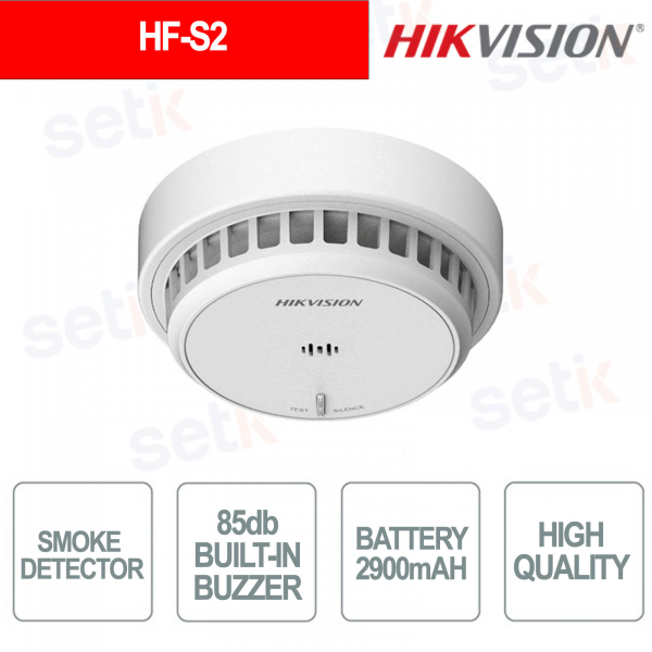 Smoke Detector - Sound Alarm Up to 3 Meters - Hikvision