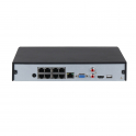 AI NVR IP 16 canales hasta 12MP 4K con 8ch PoE Lite Serie Dahua 4.0 1HDD