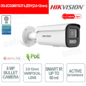 ColorVu 8MP IP POE Outdoor Bullet Camera - 2.8-12mm Lens - Active Deterrence