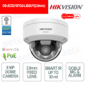 Caméra dôme extérieure IP POE ColorVu 8 MP - Objectif 2,8 mm - Hikvision