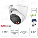 Telecamera Dome AI Lite Wizsense IP ONVIF® PoE 8MP 2.7-13.5mm Smart Dual Light - Dahua