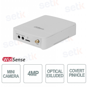 ONVIF® PoE 2MP Pinhole Covert WizMind Mini IP Camera - Dahua