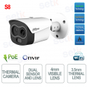 TPC-BF1241-B3F4-DW-WIFI-S8 - ONVIF® PoE Thermal IP Camera - WiFI - 3.5mm Thermal Lens - 4mm Visible Lens - S8 - Dahua