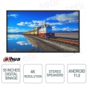 Digital Signage LCD - 55 Inch 24/7 Operation - 4K - 8ms - Dahua